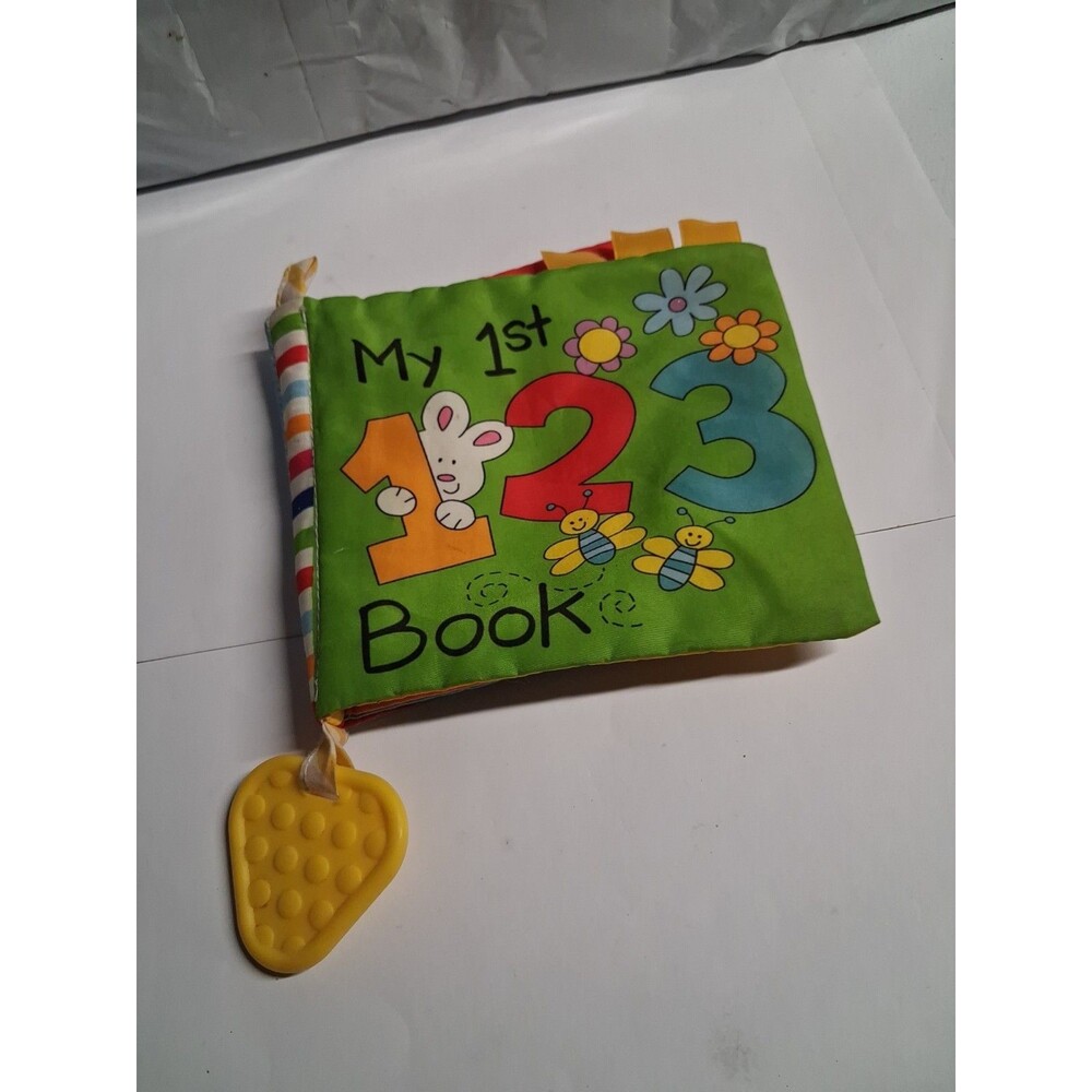 Playtex Baby 123 Book Fabric Crinkle pages  Textured Teether 1-18 Months